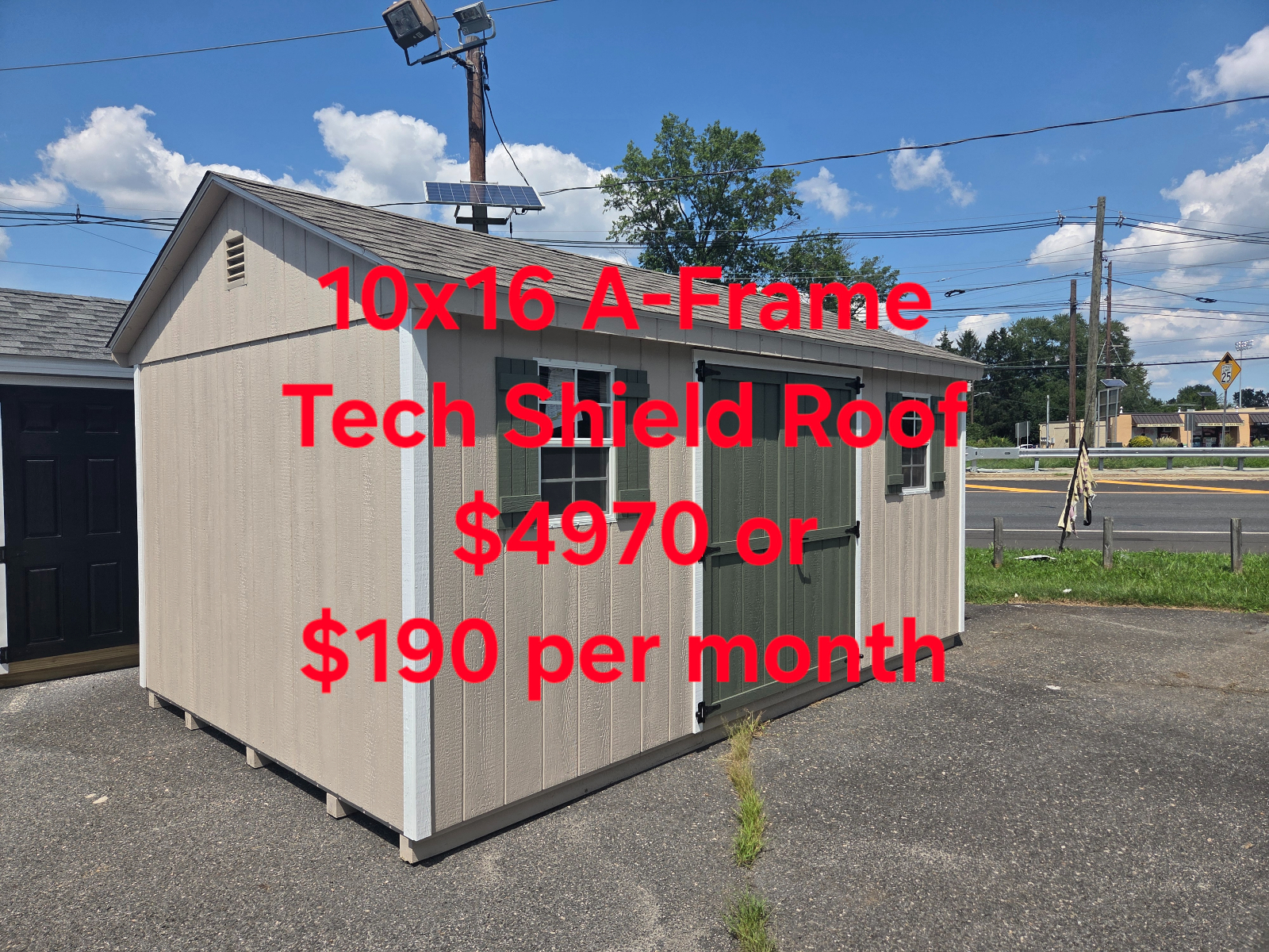 10' x 16' A-Frame Shed 10x16 for Hobby & Tool Storage in Burlington, NJ for sale in Burlington, NJ