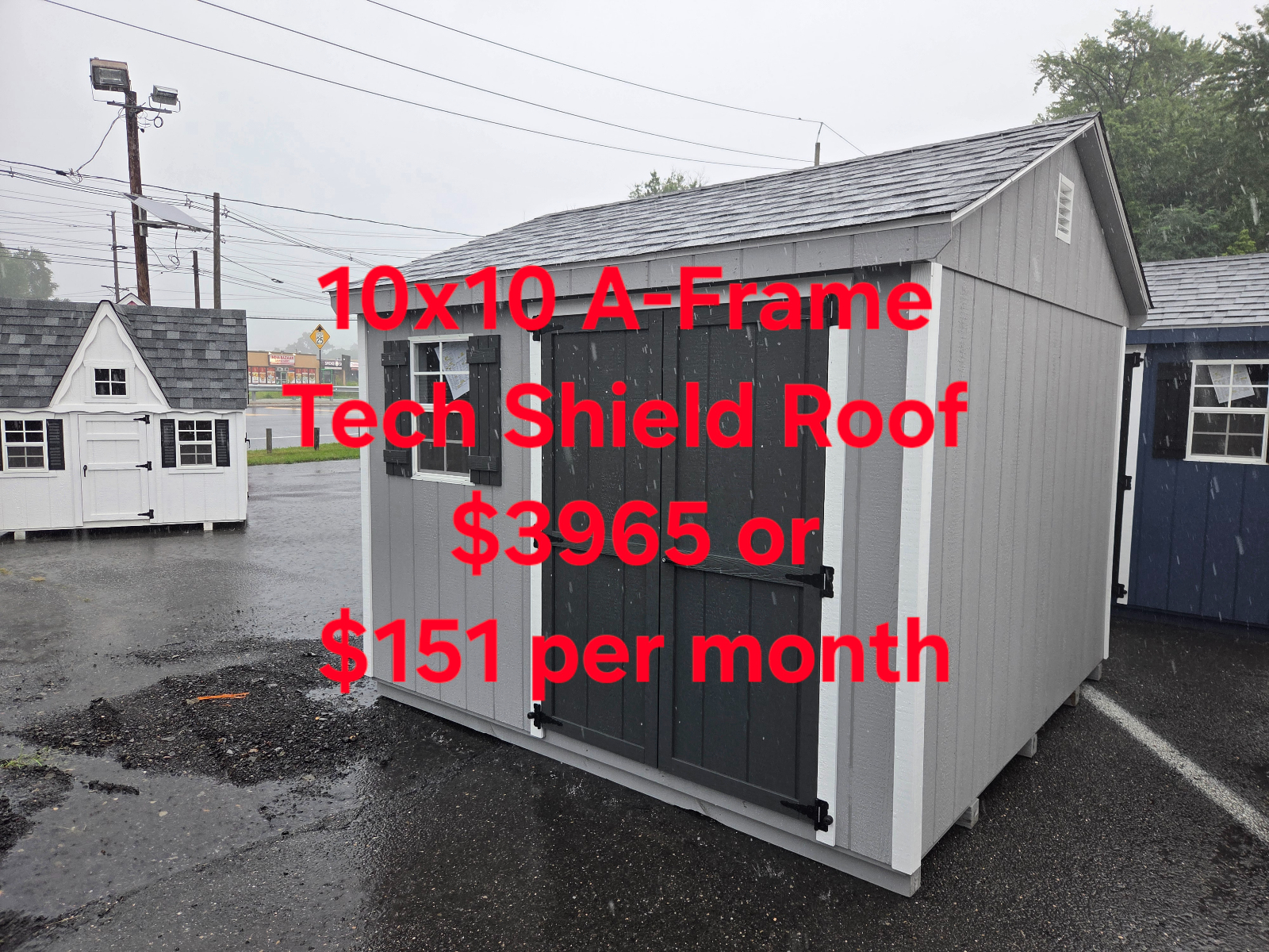 10' x 10' A-Frame 10x10 Garden Tool Organizer Shed in Burlington, NJ for sale in Burlington, NJ