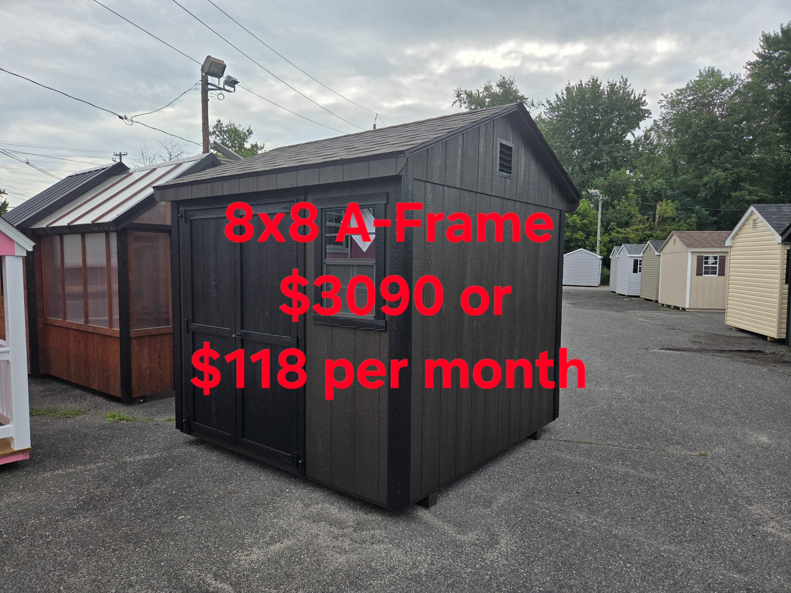 8' x 8' Compact Tool Storage A-Frame Shed 8x8 in Burlington, NJ for sale in Burlington, NJ