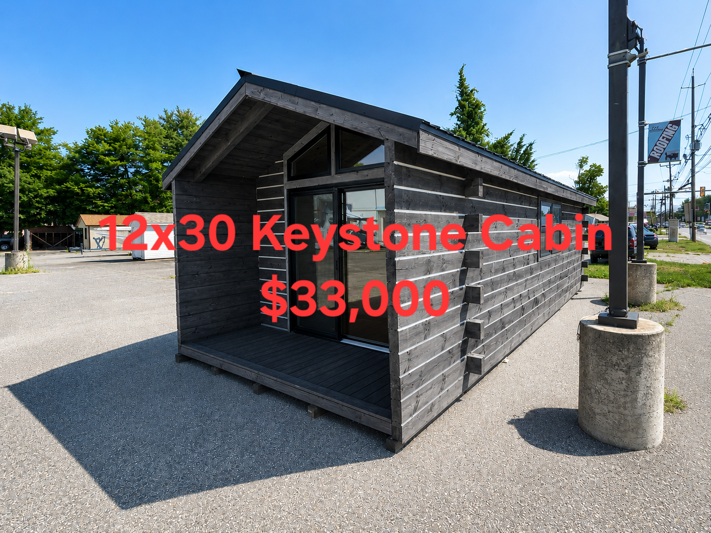 12' x 30' Keystone Log Cabin A-Frame 12x30 for Home Office in Burlington, NJ for sale in Burlington, NJ