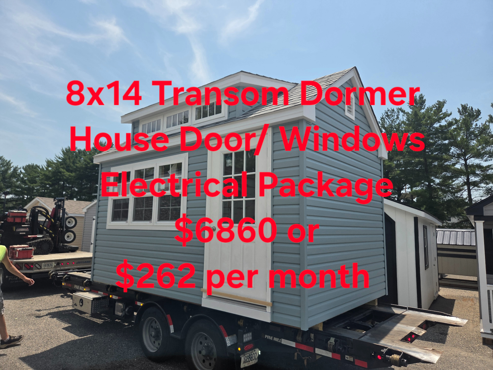 8' x 14' Transom Dormer Shed 8x14: Compact Garden Storage in Burlington, NJ for sale in Burlington, NJ