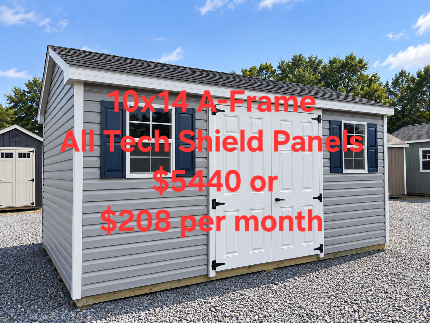 10' x 14' 10x14 A-Frame Shed  for sale in Burlington, NJ