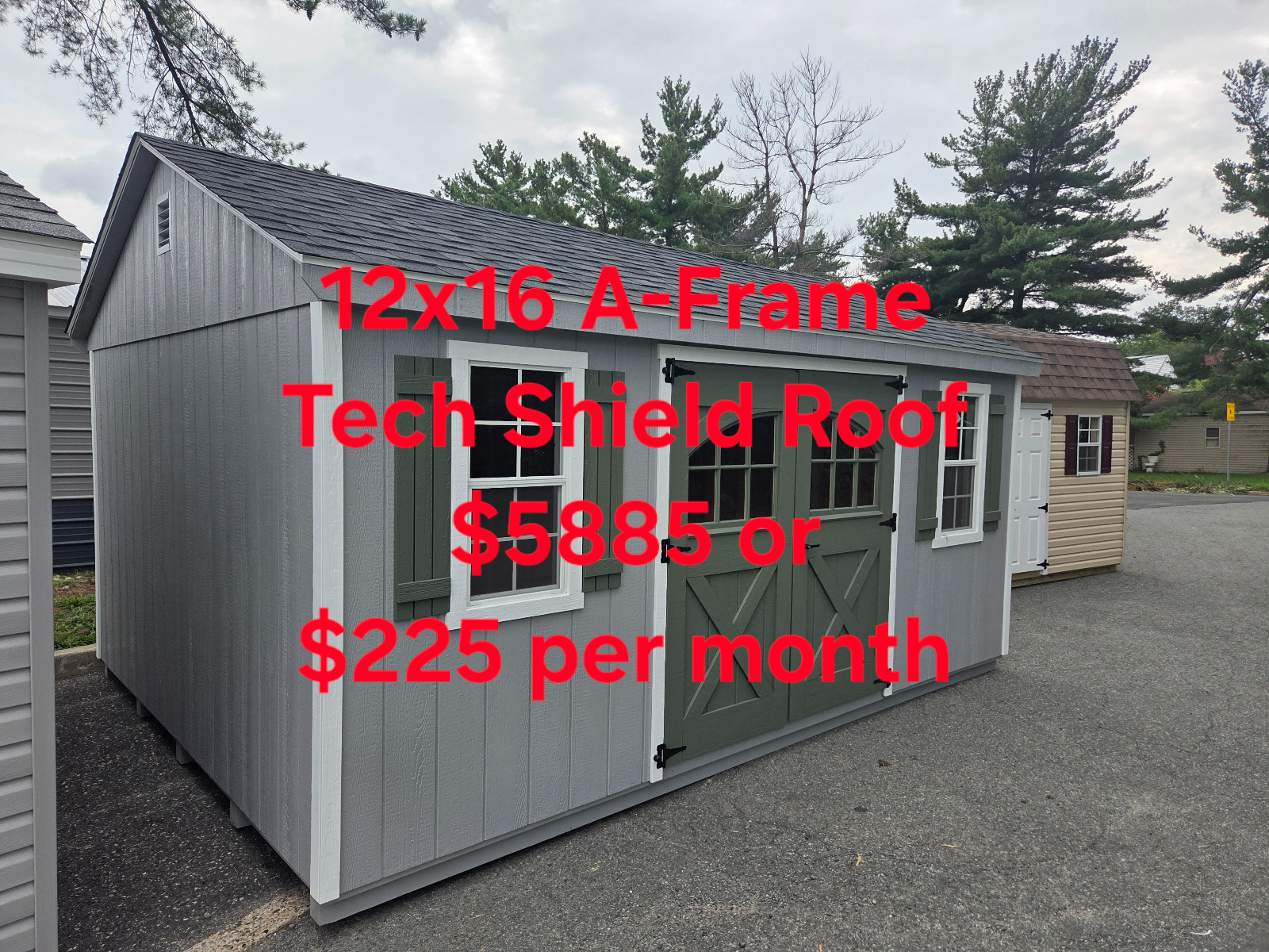 12' x 16' 12x16 A-Frame Shed  for sale in Burlington, NJ