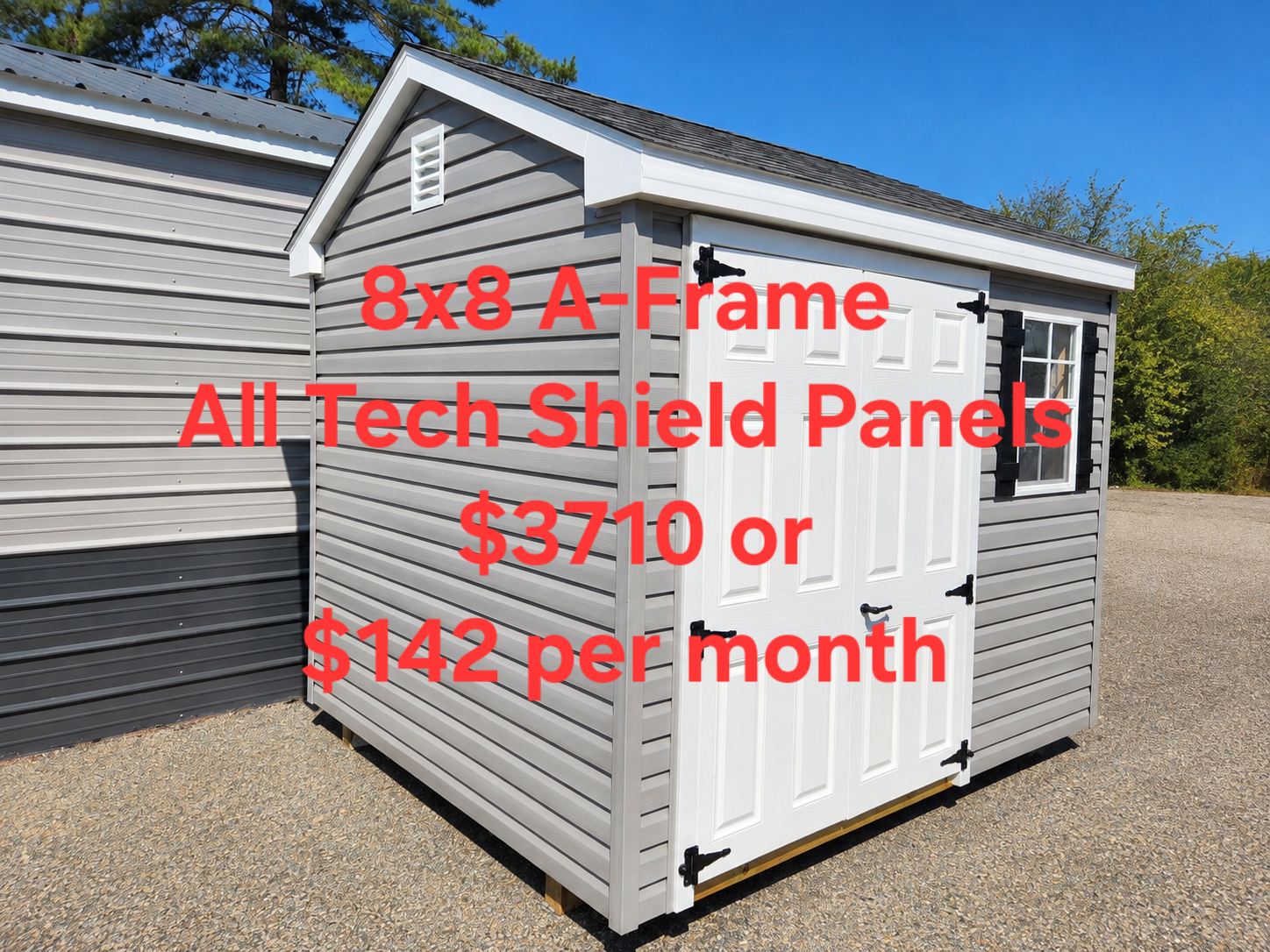 8' x 8' 8x10 A-Frame Shed for sale in Burlington, NJ