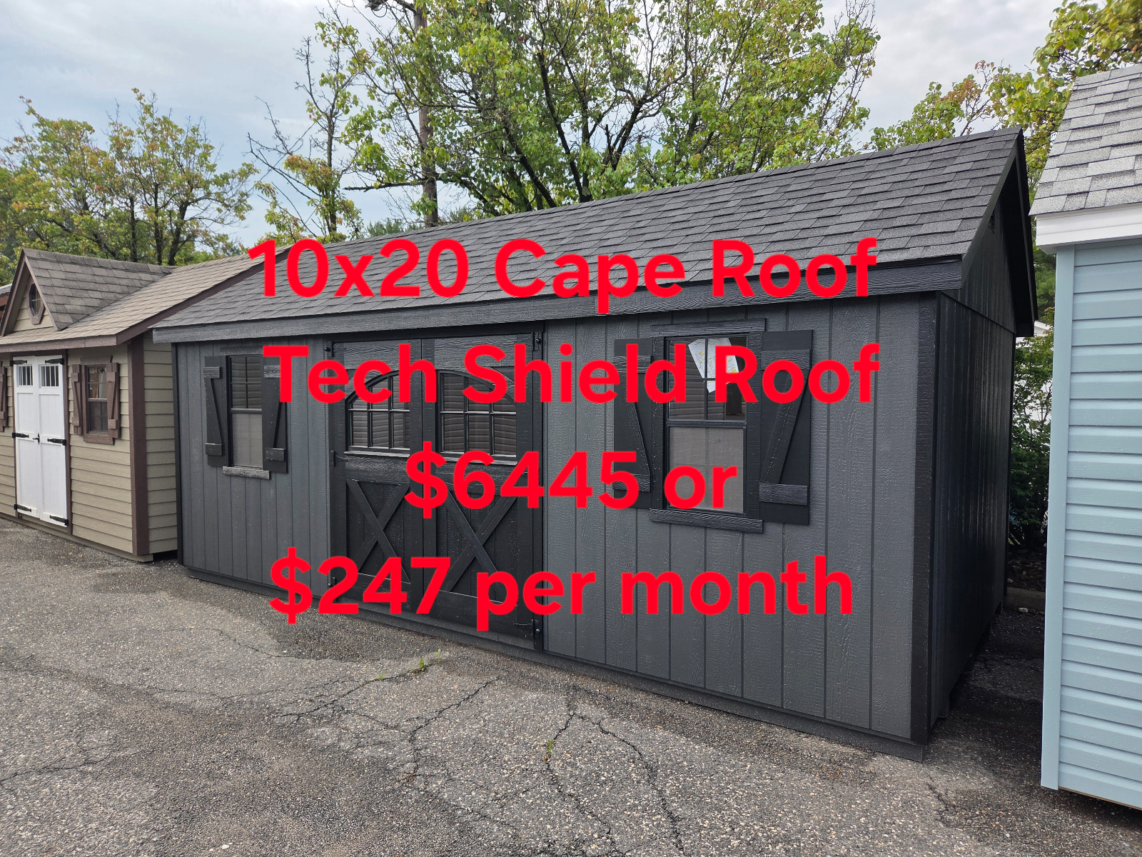 10' x 20' 10x20 Cape Roof Shed for sale in Burlington, NJ