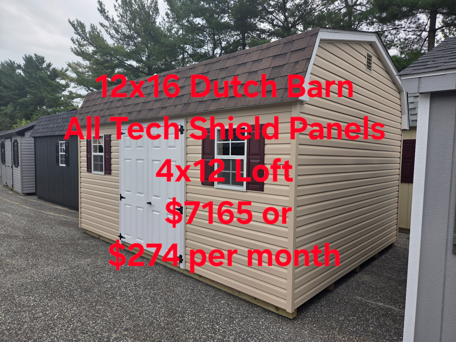 12' x 16' 12x16 Dutch Barn for sale in Burlington, NJ